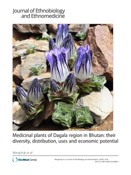 Medicinal Plants of Dagala Region in Bhutan: Their Diversity, Distribution, Uses and Economic Potential