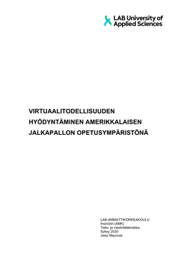 Opinnäytetyö Jessimaunula 2.Pdf (1.683Mt)