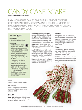 Candy Cane Scarf DESIGN by THERESA Mccune