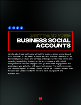 Set up Your Business Social Accounts