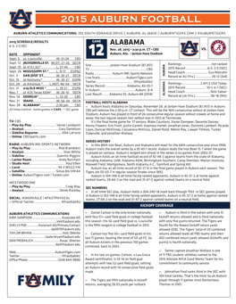 2015 Auburn Football