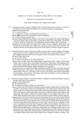 History of Senate Concurrent Resolutions in the House