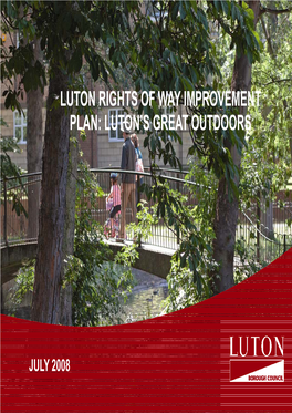 Luton Rights of Way Improvement Plan: Luton’S Great Outdoors