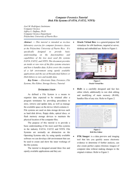 Computer Forensics Tutorial Disk File Systems (FAT16, FAT32, NTFS)