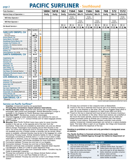 PACIFIC SURFLINER- Southbound