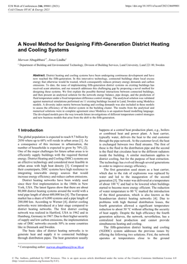 A Novel Method for Designing Fifth-Generation District Heating and Cooling Systems