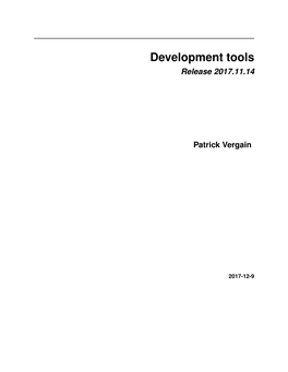 Development Tools Release 2017.11.14