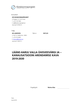 Lisatsiooni Arendamise Kava 2019-2030