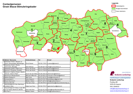 Contactpersonen Groen Blauw Stimuleringskader Gebiedsgrens Budget Beschikbaar