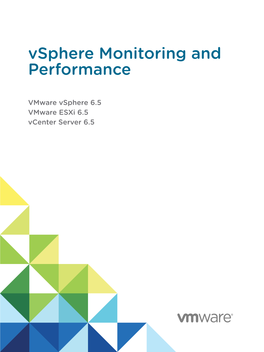 Vsphere Monitoring and Performance