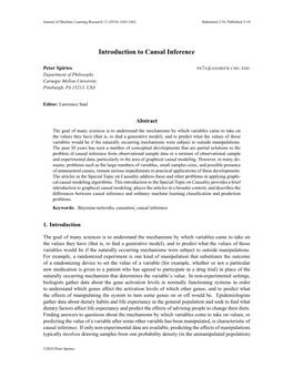 Introduction to Causal Inference