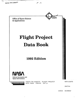 Flight Project Data Book