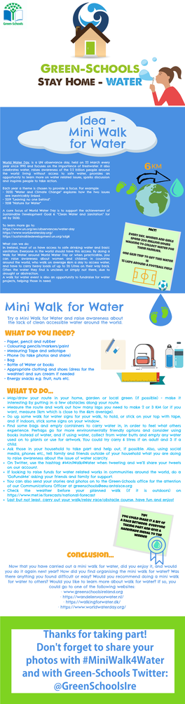 Mini Walk for Water Mini Walk for Water