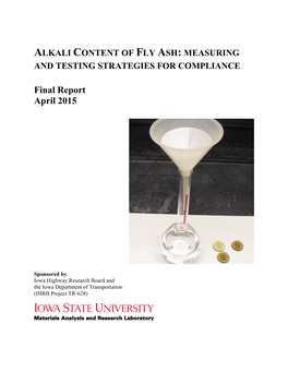 Alkali Content of Fly Ash: Measuring and Testing Strategies for Compliance