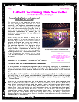 Hatfield Swimming Club Newsletter