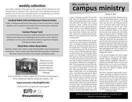 Campus Ministry International and Campus Ministry Domestic Service Immersion Trips