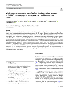 Whole-Genome Sequencing Identifies Functional Noncoding Variation In