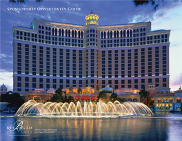 Bellagio Meetings Sponsorship Guide