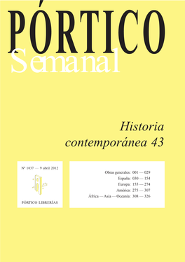 Portico Semanal 1037 Historia Contemporanea 43