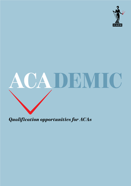 Qualification Opportunities for Acas Contents