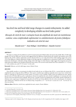 Sea-Level Rise and Local Tidal Range Changes in Coastal Embayments