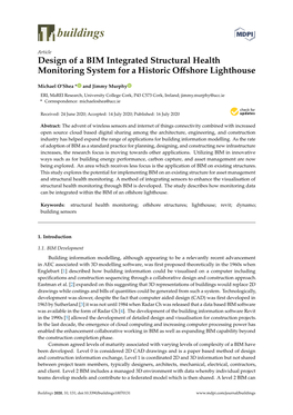 Design of a BIM Integrated Structural Health Monitoring System for a Historic Oﬀshore Lighthouse