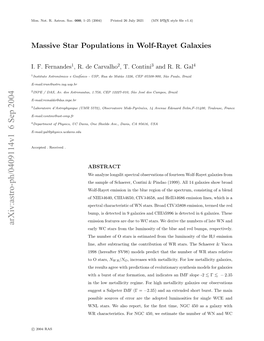 Massive Star Populations in Wolf-Rayet Galaxies 3 Its Integrated Spectrum Shows Detectable WR Broad Features Emitted by Unresolved Stellar Clusters