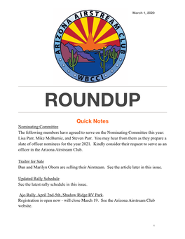 Roundup Mar 2020