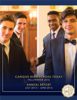 Canisius High School Today Annual Report