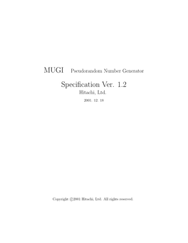 Specification Ver