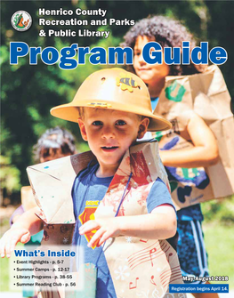 Henrico County Recreation and Parks & Public Library Program Guide