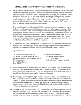 General Cell Staining Protocol for Flow Cytometry.Pdf