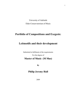 Leitmotifs and Their Development