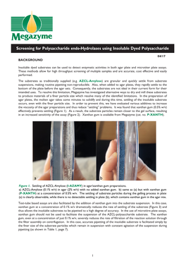 Screening for Polysaccharide Endo-Hydrolases Using Insoluble Dyed Polysaccharide