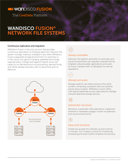 Wandisco Fusion® Network File Systems