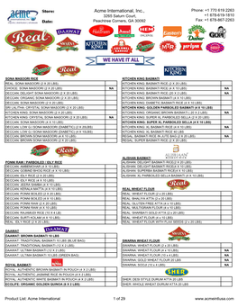 Product List 2021 Without Maggi.Xlsx