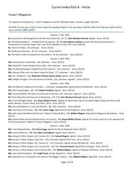 Curran Index Part a - Verse