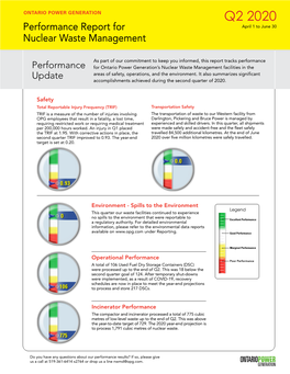 NWM Performance Report Q2 2020