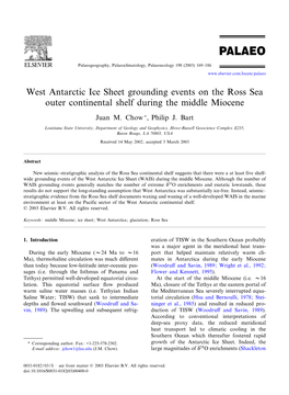 West Antarctic Ice Sheet Grounding Events on the Ross Sea Outer Continental Shelf During the Middle Miocene