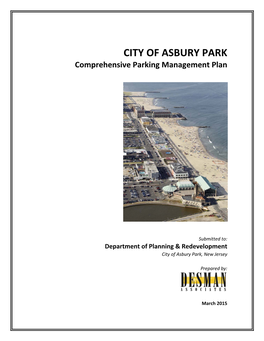 CITY of ASBURY PARK Comprehensive Parking Management Plan