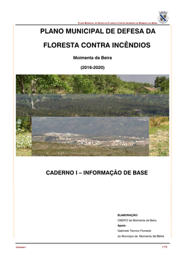 Plano Municipal De Defesa Da Floresta Contra Incêndios De Moimenta Da Beira Plano Municipal De Defesa Da