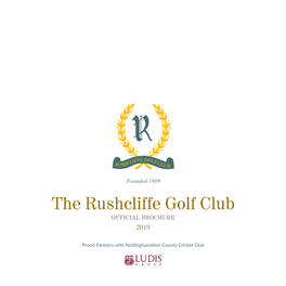 The Rushcliffe Golf Club Corporate Brochure.Pdf