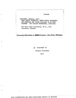 University Microfilms, a XEROX Company, Ann Arbor, Michigan