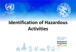 Montenegro Agenda Hazardous Activities