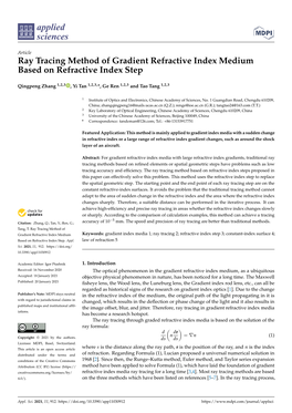 Ray Tracing Method of Gradient Refractive Index Medium Based on Refractive Index Step