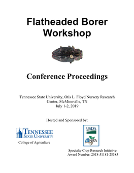 Flatheaded Borer Workshop