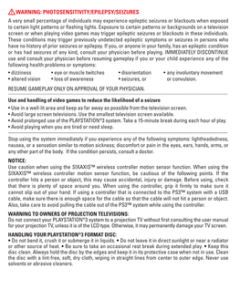 Photosensitivity/Epilepsy/Seizures