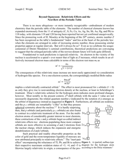 Beyond Oganesson: Relativistic Effects and the Next Row of the Periodic Table