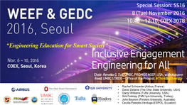 Inclusive Engagement Engineering for All Chair: Renetta G