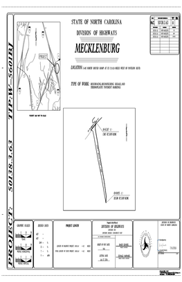 Mecklenburg B Project %29 1 0 Location: I-485 North Bound Ramp at Us 29, 0.26 Miles West of Pavilion Blvd